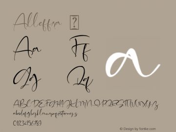 ☞Alleffra Version 1.00;June 7, 2020;FontCreator 12.0.0.2567 64-bit; ttfautohint (v1.5);com.myfonts.easy.letterara.alleffra.regular.wfkit2.version.5wAX图片样张