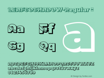 ☞LEAFCOSHADOW-Regular Version 1.10 June 21, 2020;com.myfonts.easy.dmrailabstd.leafco.shadow-regular.wfkit2.version.5xgr图片样张