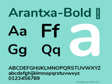 ☞Arantxa-Bold Version 2.001; ttfautohint (v1.5);com.myfonts.easy.letsgo.arantxa.bold.wfkit2.version.5y6D图片样张