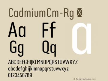 ☞CadmiumCm-Rg 1.000; ttfautohint (v1.5);com.myfonts.easy.aviation.cadmium.compressed-regular.wfkit2.version.5yKN图片样张