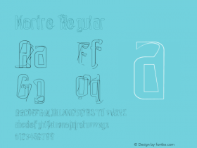 Morire Regular Version 1.000;PS 001.000;hotconv 1.0.38 Font Sample