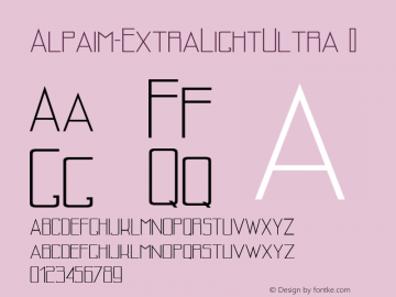 ☞Alpaim ExtraLight Ultra Version 1.2020.6.1;com.myfonts.easy.echadtype.alpaim.extra-light-ultra.wfkit2.version.5zBP图片样张