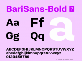 ☞BariSans-Bold Version 1.000;com.myfonts.easy.jcfonts.bari-sans.bold.wfkit2.version.5zUk图片样张