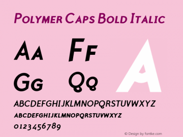 Polymer Caps Bold Italic 001.000图片样张