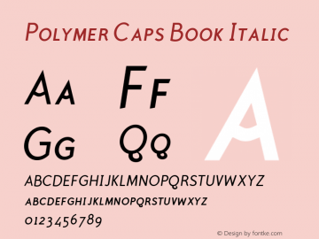Polymer Caps Book Italic 001.000图片样张