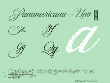 ☞Panamericana Uno Version 1.000;hotconv 1.0.109;makeotfexe 2.5.65596;com.myfonts.easy.andinistas.panamericana.uno.wfkit2.version.5ot8图片样张