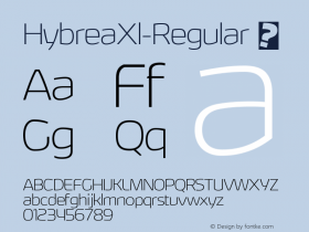 ☞HybreaXl-Regular Version 2.100;com.myfonts.easy.typodermic.hybrea.extra-light.wfkit2.version.4s82图片样张