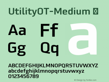 ☞UtilityOT-Medium Version 7.504; 2007; Build 1021; ttfautohint (v1.5);com.myfonts.easy.fontfont.utility.ot-medi.wfkit2.version.57rs图片样张