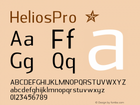 ☞HeliosPro Version 1.000; ttfautohint (v1.5);com.myfonts.easy.albatross.helios-pro.regular.wfkit2.version.3FoK图片样张