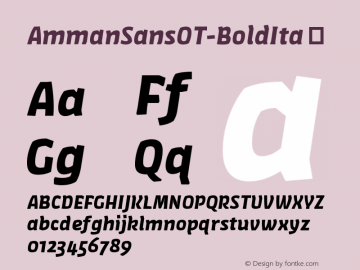 ☞AmmanSansOT-BoldIta Version 7.504; 2010; Build 1005; ttfautohint (v1.5);com.myfonts.easy.fontfont.amman-sans-pro.ot-bold-italic.wfkit2.version.3Y7k图片样张