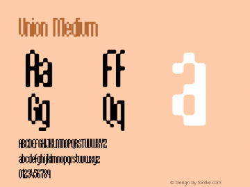 Union Medium 001.000 Font Sample