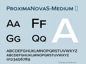 ☞Proxima Nova S Medium Version 3.018; ttfautohint (v1.5);com.myfonts.easy.marksimonson.proxima-nova.s-medium.wfkit2.version.5p9A图片样张