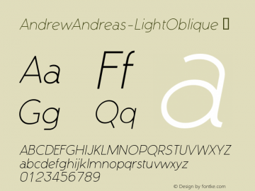 ☞AndrewAndreas-LightOblique Version 1.00 2020; ttfautohint (v1.5);com.myfonts.easy.ingrimayne.andrew-andreas.light-oblique.wfkit2.version.5A88图片样张