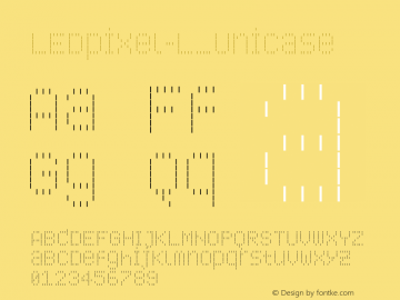 ☞LED pixel L_Unicase 1.000; ttfautohint (v1.5);com.myfonts.easy.typographicdesign.led-pixel.l-unicase.wfkit2.version.5Asz图片样张
