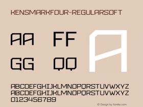 ☞Kensmark Four Regular Soft Version 1.000; ttfautohint (v1.5);com.myfonts.easy.boxtube-labs.kensmark.four-regular-soft.wfkit2.version.5AZh图片样张