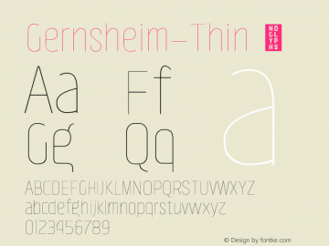 ☞Gernsheim Thin Version 1.000;hotconv 1.0.109;makeotfexe 2.5.65596; ttfautohint (v1.5);com.myfonts.easy.brenners-template.gernsheim.thin.wfkit2.version.5HXC图片样张