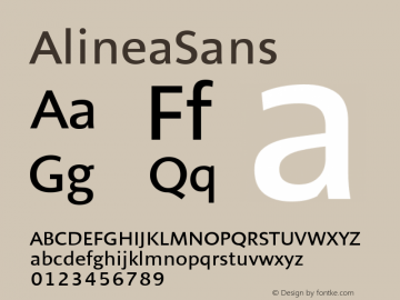 ☞Alinea Sans Version 2.000;com.myfonts.easy.presencetypo.alinea-sans.alinea-sans.wfkit2.version.4dh8图片样张