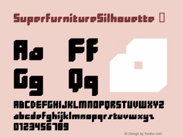 ☞SuperfurnitureSilhouette Macromedia Fontographer 4.1.4 10/25/01; ttfautohint (v1.5);com.myfonts.easy.t26.superfurniture.silhouette.wfkit2.version.EJe图片样张