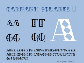 ☞OakPark-Squares Version 1.06 2011, 2021;com.myfonts.easy.ingrimayne.oakpark.oak-park-square.wfkit2.version.5HJY图片样张