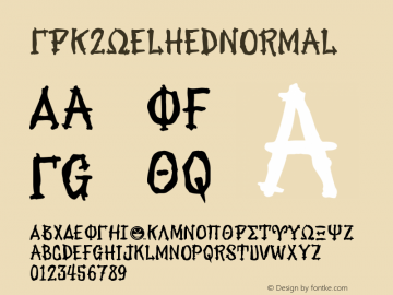 ☞GRK2 Welhed Normal Version 1.000; ttfautohint (v1.5);com.myfonts.easy.fontry.greek-font-set-2.welhed.wfkit2.version.3ero图片样张