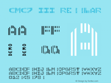 CMC7 III Regular Version 1.00 September 30, 2002, initial release Font Sample