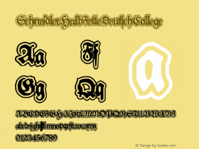 ☞SchneidlerHalbFetteDeutschCollege Version 1.000 2010 initial release; ttfautohint (v1.5);com.myfonts.easy.intellecta.schneidler-halb-fette-deutsch.college.wfkit2.version.3mBC图片样张