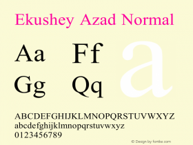 Ekushey Azad Normal 1.0图片样张