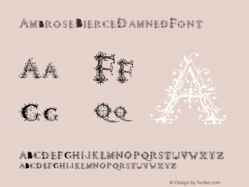 ☞Ambrose Bierce Damned Font Version 1.000 2011 initial release; ttfautohint (v1.5);com.myfonts.easy.intellecta.ambrose-bierce-damned-font.ambrose-bierce-damned-font.wfkit2.version.3zN3图片样张