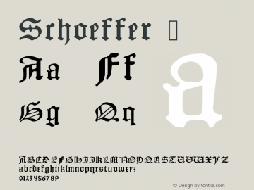 ☞Schoeffer Version 001.000 ; ttfautohint (v1.5);com.myfonts.easy.proportional-lime.schoeffer.regular.wfkit2.version.3zEi图片样张