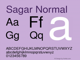 Sagar Normal Version 0.6.1 Font Sample