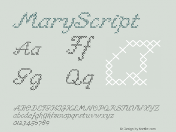 ☞MaryScript Version 001.000; ttfautohint (v1.5);com.myfonts.easy.luxus.mary.regular.wfkit2.version.3Eiw图片样张