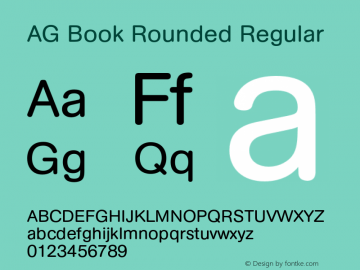 AG Book Rounded Regular 001.000图片样张