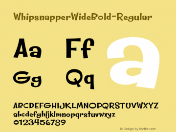 ☞Whipsnapper Wide Bold Version 1.000 2013; ttfautohint (v1.5);com.myfonts.easy.pink-broccoli.whipsnapper.wide-bold.wfkit2.version.43KQ图片样张