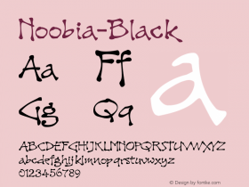 ☞Noobia-Black Version 1.009; ttfautohint (v1.5);com.myfonts.easy.scholtz.noobia.black.wfkit2.version.44ds图片样张