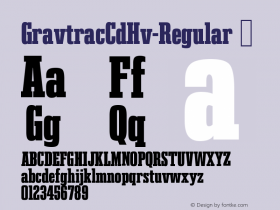 ☞GravtracCdHv-Regular Version 1.000; ttfautohint (v1.5);com.myfonts.easy.typodermic.gravtrac.condensed-heavy.wfkit2.version.5Bqc图片样张