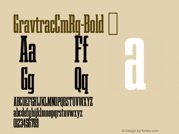 ☞GravtracCmRg-Bold Version 1.000; ttfautohint (v1.5);com.myfonts.easy.typodermic.gravtrac.crammed-bold.wfkit2.version.5BqD图片样张