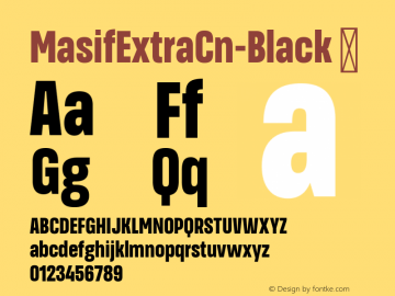 ☞MasifExtraCn-Black Version 1.001;com.myfonts.easy.hurufatfont-type-foundry.masif.extra-condensed-black.wfkit2.version.5BtD图片样张