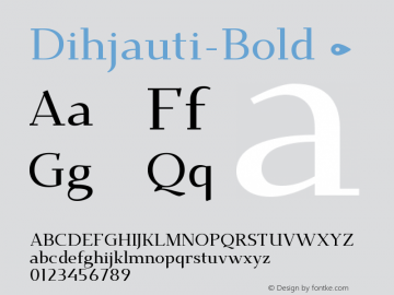 ☞Dihjauti Bold Version 1.0.0 ; ttfautohint (v1.5);com.myfonts.easy.io-media.dihjauti.bold.wfkit2.version.5Cfo图片样张