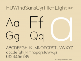 ☞HUWindSansCyrillic-Light Version 1.00; ttfautohint (v1.5);com.myfonts.easy.heummdesign.hu-wind-sans.cyrillic-light.wfkit2.version.5BMu图片样张