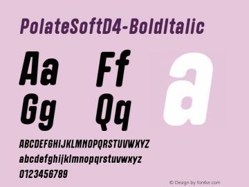 PolateSoftD4-BoldItalic Font,☞Polate Soft D4 Bold Italic Font,Polate ...