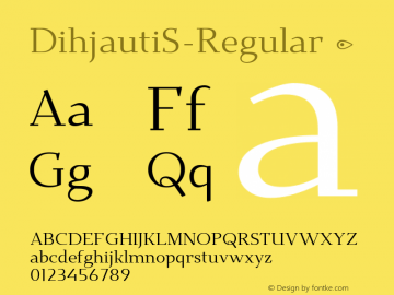 ☞Dihjauti S Regular Version 1.0.0 ;com.myfonts.easy.io-media.dihjauti.s-regular.wfkit2.version.5CDQ图片样张