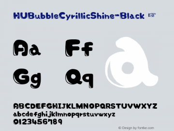 ☞HUBubbleCyrillicShine-Black Version 1.00;com.myfonts.easy.heummdesign.hu-bubble.shine-cyrillic.wfkit2.version.5CTV图片样张