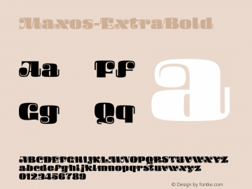 ☞Maxos-ExtraBold 001.000;com.myfonts.easy.mysterylab.maxos.extra-bold.wfkit2.version.5D57图片样张