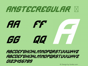 ☞Anstec Version 1.002;Fontself Maker 3.5.4; ttfautohint (v1.5);com.myfonts.easy.hansco.anstec.regular.wfkit2.version.5DAw图片样张