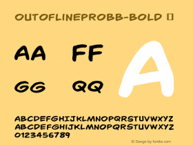 ☞OutofLineProBB-Bold Version 1.000; ttfautohint (v1.5);com.myfonts.easy.blambot.out-of-line-pro-bb.bold.wfkit2.version.5DBy图片样张