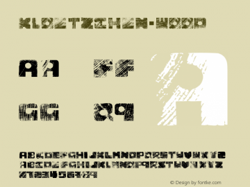 ☞Kloetzchen Wood Version 1.000;hotconv 1.0.109;makeotfexe 2.5.65596; ttfautohint (v1.5);com.myfonts.easy.typographicdesign.kloetzchen.wood.wfkit2.version.5E3T图片样张