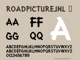 ☞RoadPictureJNL Version 1.000 - 2021 initial release; ttfautohint (v1.5);com.myfonts.easy.jnlevine.road-picture-jnl.oblique.wfkit2.version.5Ea9图片样张