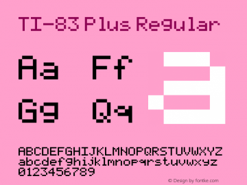 TI-83 Plus Regular Version 1.0图片样张