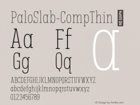 ☞Palo Slab Comp Thin Version 1.000;hotconv 1.0.109;makeotfexe 2.5.65596; ttfautohint (v1.5);com.myfonts.easy.typeunion.palo-slab.comp-thin.wfkit2.version.5F2L图片样张