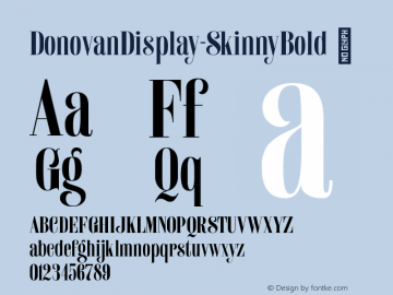 ☞Donovan Display Skinny Bold Version 1.000;FEAKit 1.0; ttfautohint (v1.5);com.myfonts.easy.the-ampersand-forest.donovan-display.skinny-bold.wfkit2.version.5FbT图片样张